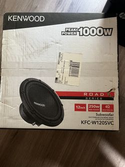 Kenwood - Road Series 12" Single-Voice-Coil 4-Ohm Subwoofer - Black (TDW030187)