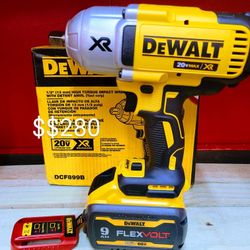 Dewalt 1/2 Impact Wrench  With A 9.0 Flex Volt Battery 