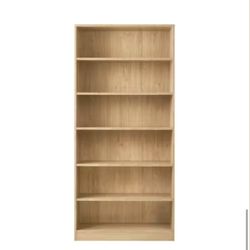Braxten Light Oak 6 -Shelf  Bookcase-New In Box!