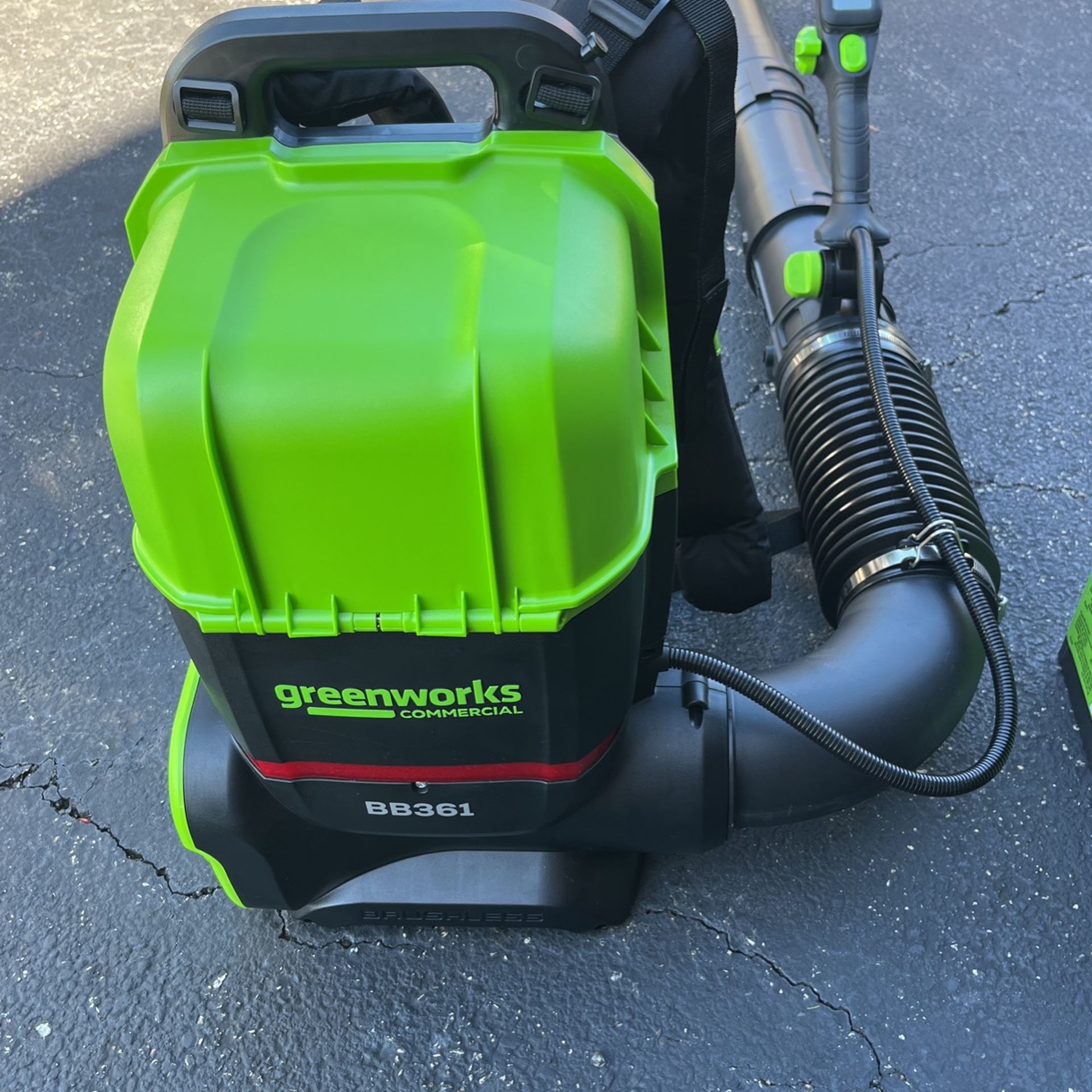 Greenworks BB361 82 volt Backpack Blower