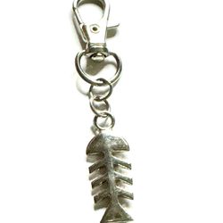 Fishbone Keychain