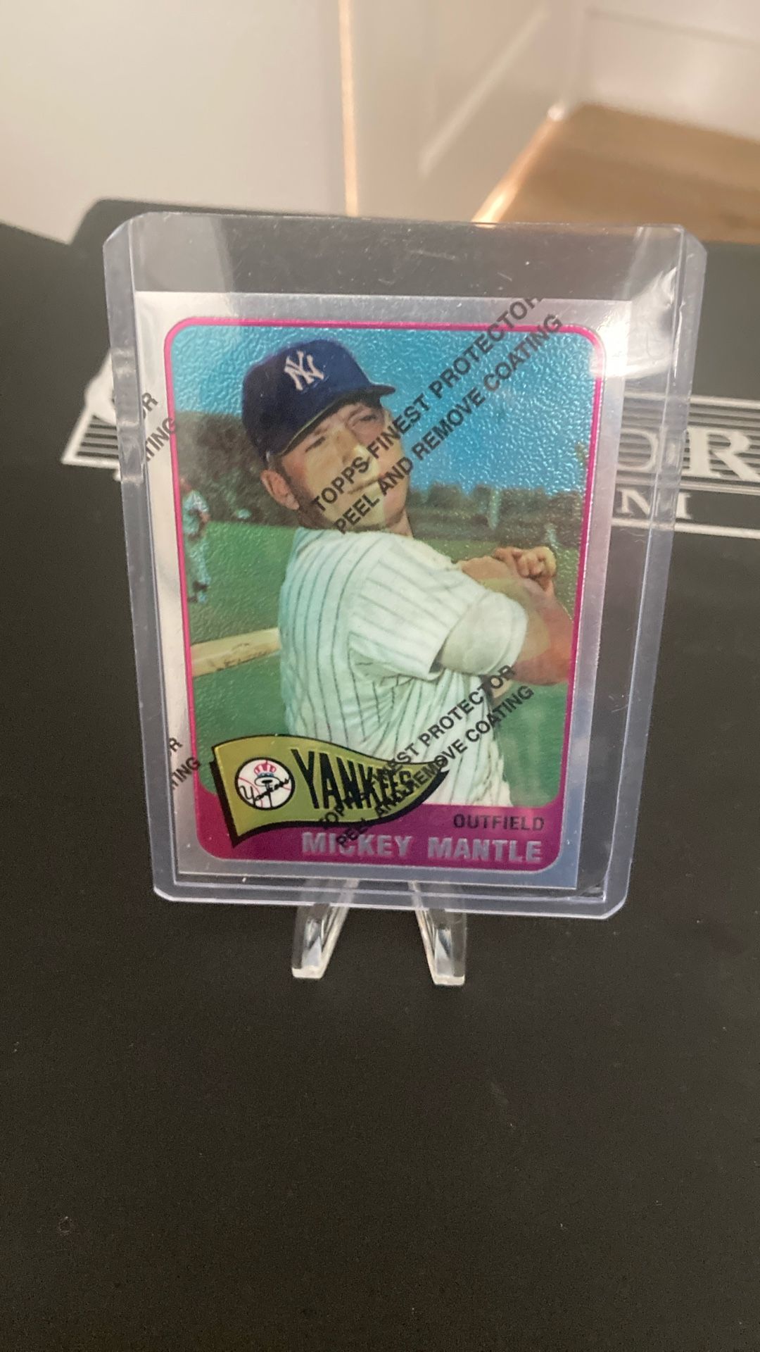 Mickey Mantle Baseball Card - Reprint Refractor 