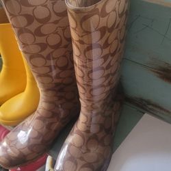 Coach raining boots 