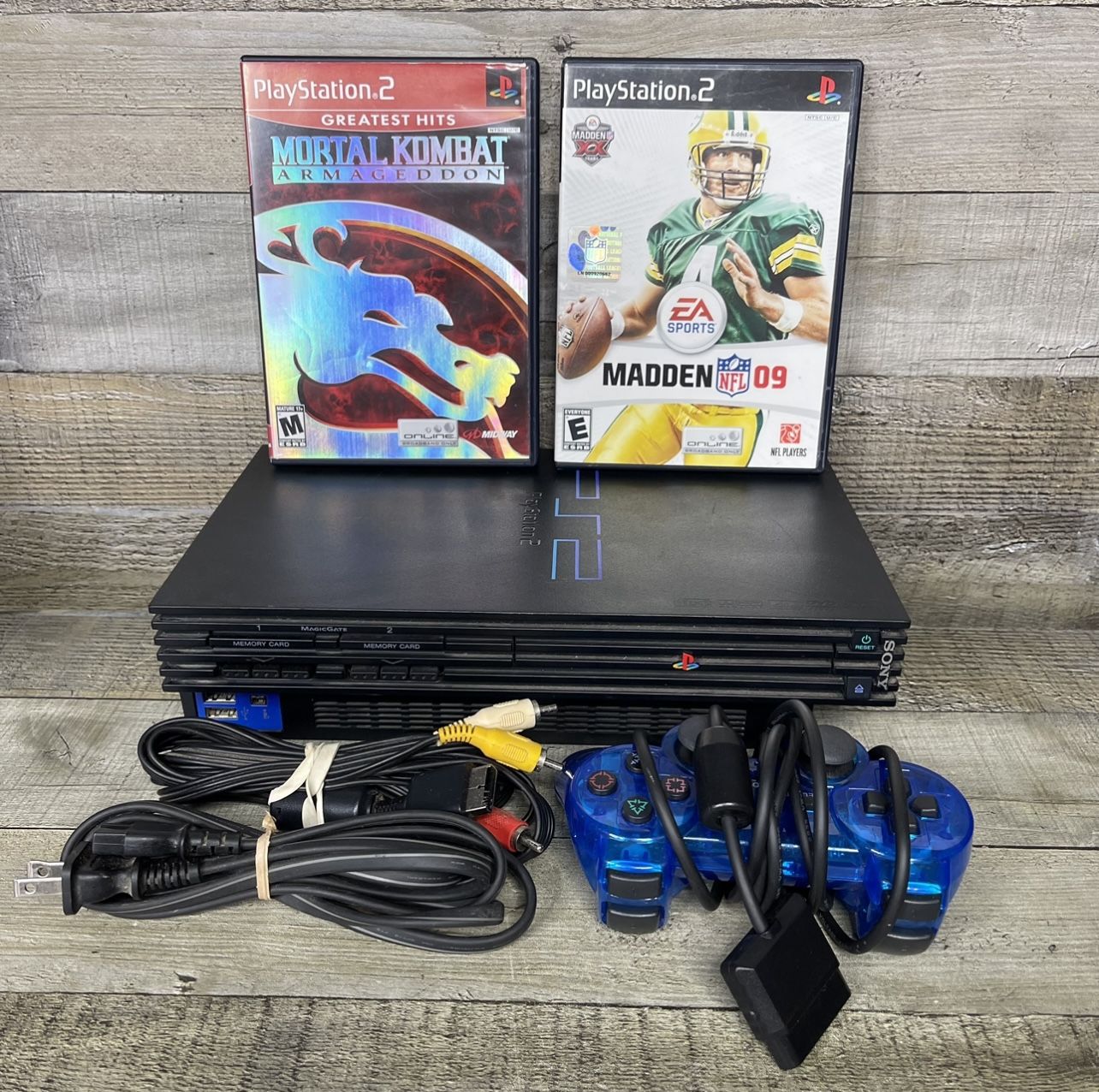 Playstation 2 PS2 Bundle Madden 09 & Mortal Kombat
