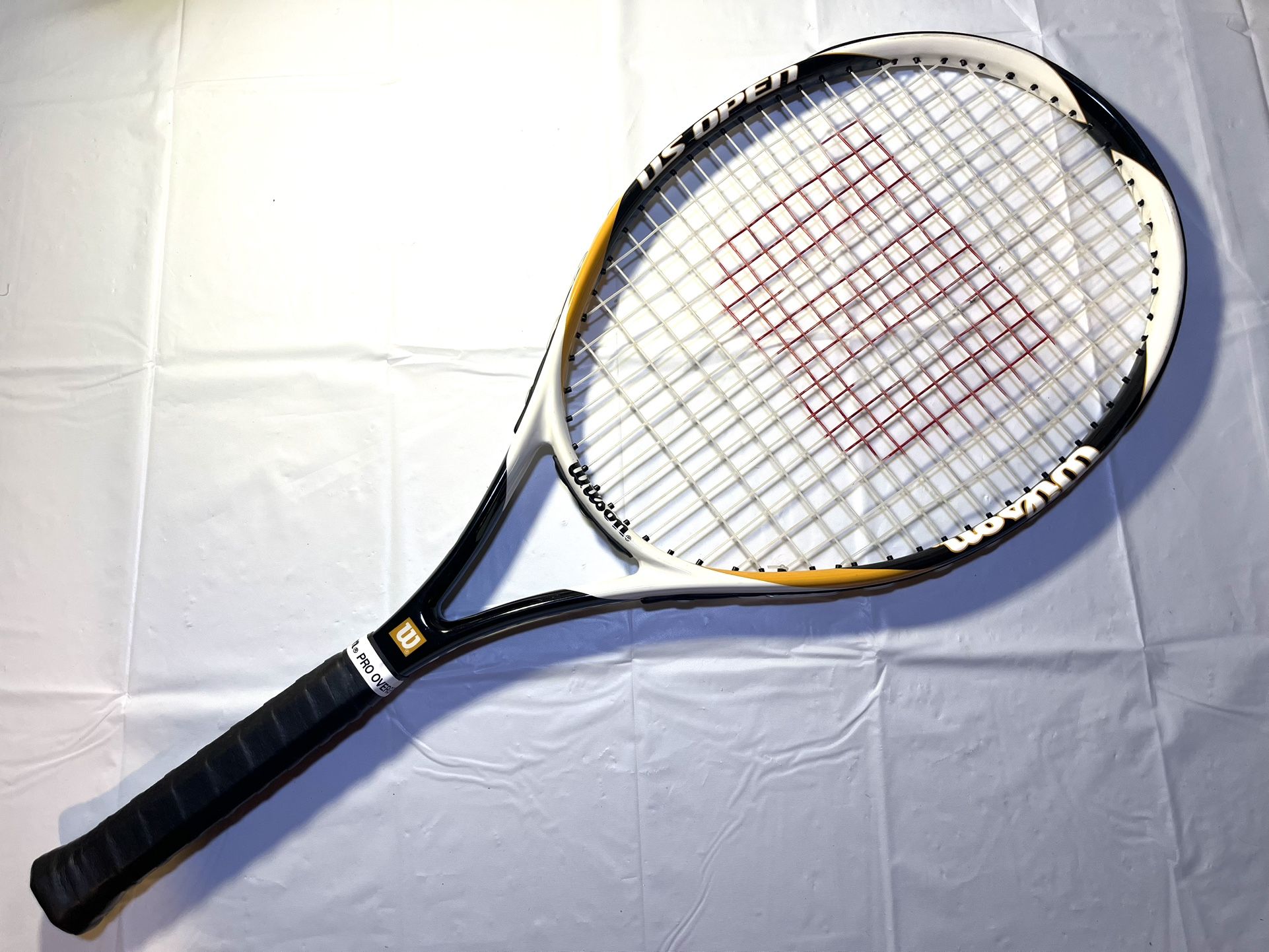 Wilson White Black Orange US Open Oversize Tennis Racquet / Racket - PRICE FIRM