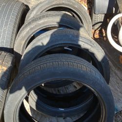 A Set Of Four Goodyear Eagle Tires Two 4540 R 20S