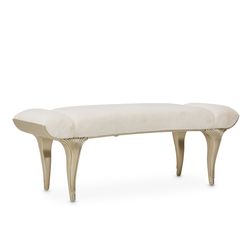Villa Cherie Hazelnut/Faux Fur Bed Bench