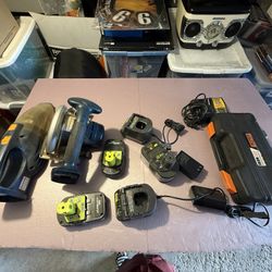 Power Tools - Ryobi & Dewalt - Batteries & Chargers