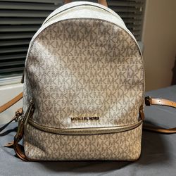 Michael Kors Rhea Logo Monogram Medium Backpack