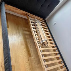 Gray Bed Frame 