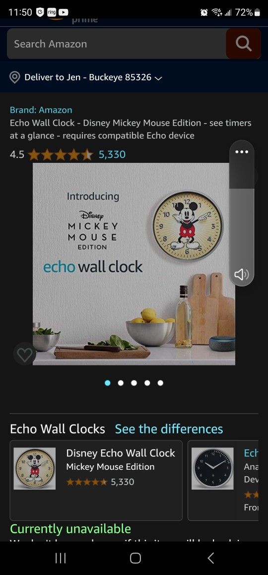 Disney AMAZON Echo Wall Clock for Sale in Buckeye, AZ OfferUp