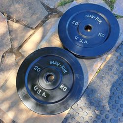 Mav-Rik USA Made 20kg Bumper Plates Used X2 Best Offer!!