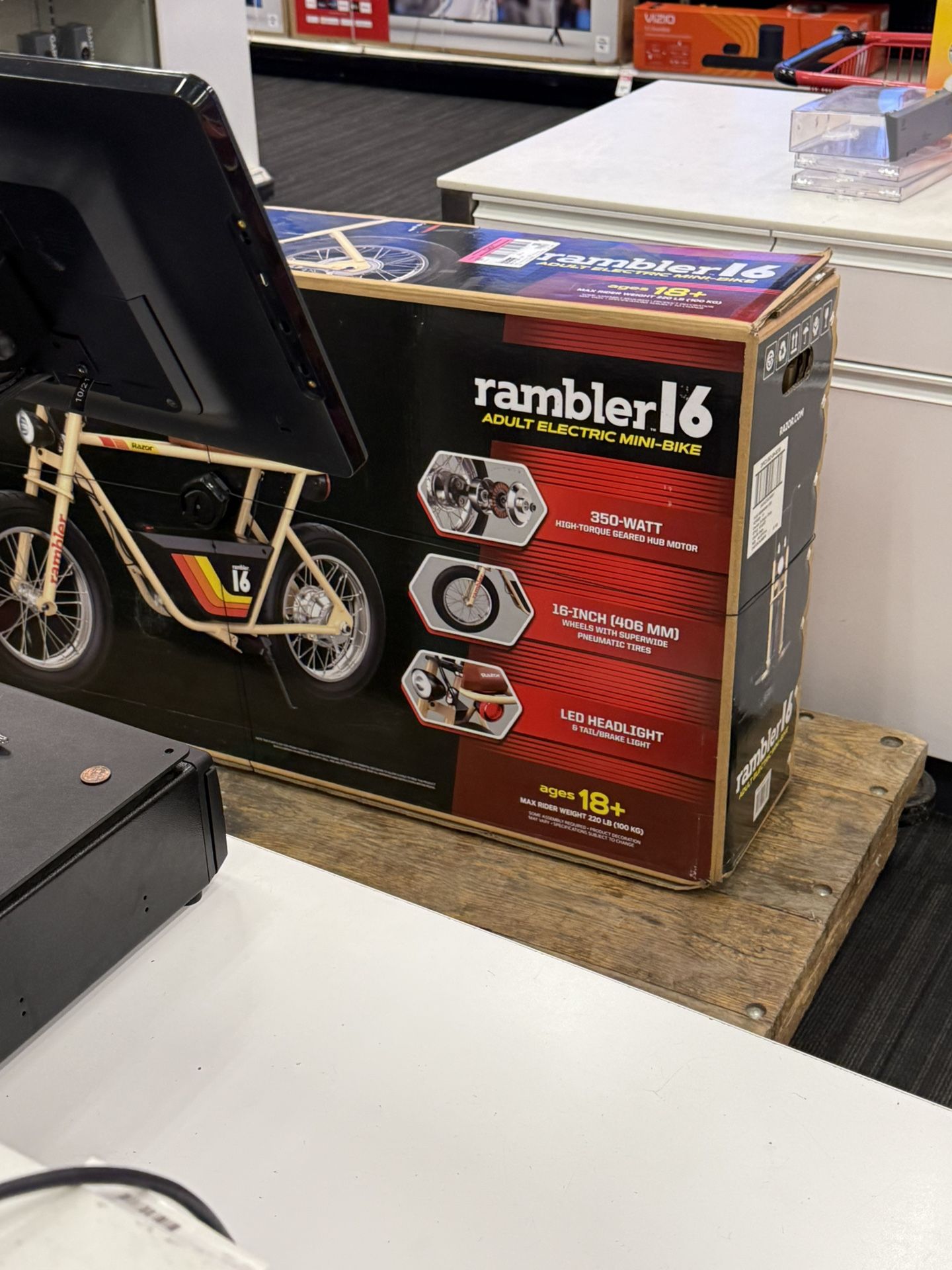 Razor Rambler Step Over Electric Scooter - Beige