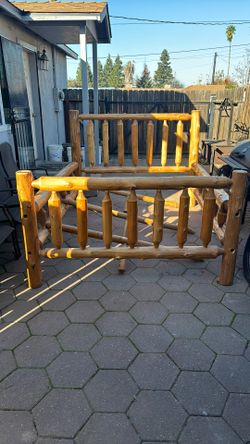 Log Bed Frame