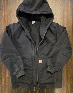 Carhartt Hooded Canvas Jacket Boy's Size XL