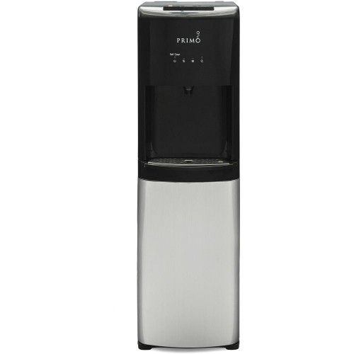 Primo Deluxe Bottom Loading Hot/Cold Water Dispenser with Self-Sanitization, Black/Stainless, Model 601090-SO