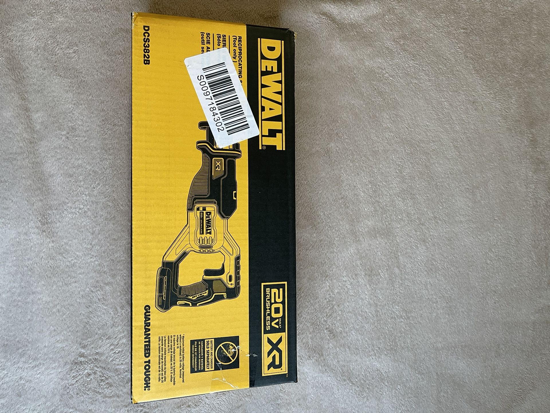 Dewalt XR Sawzall And Battery