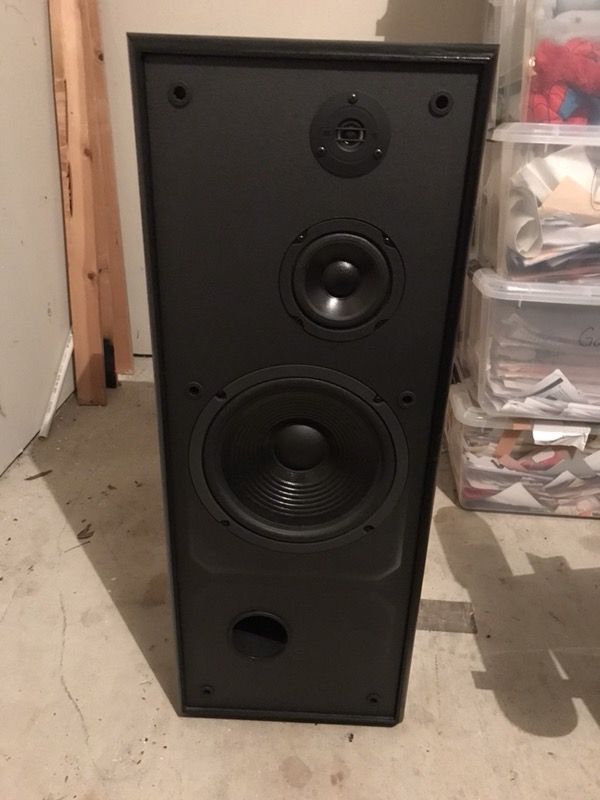 JBL G400 Floor SPEAKERS Tower Black OAK Stereo 3Way 10" Woofer + Mid