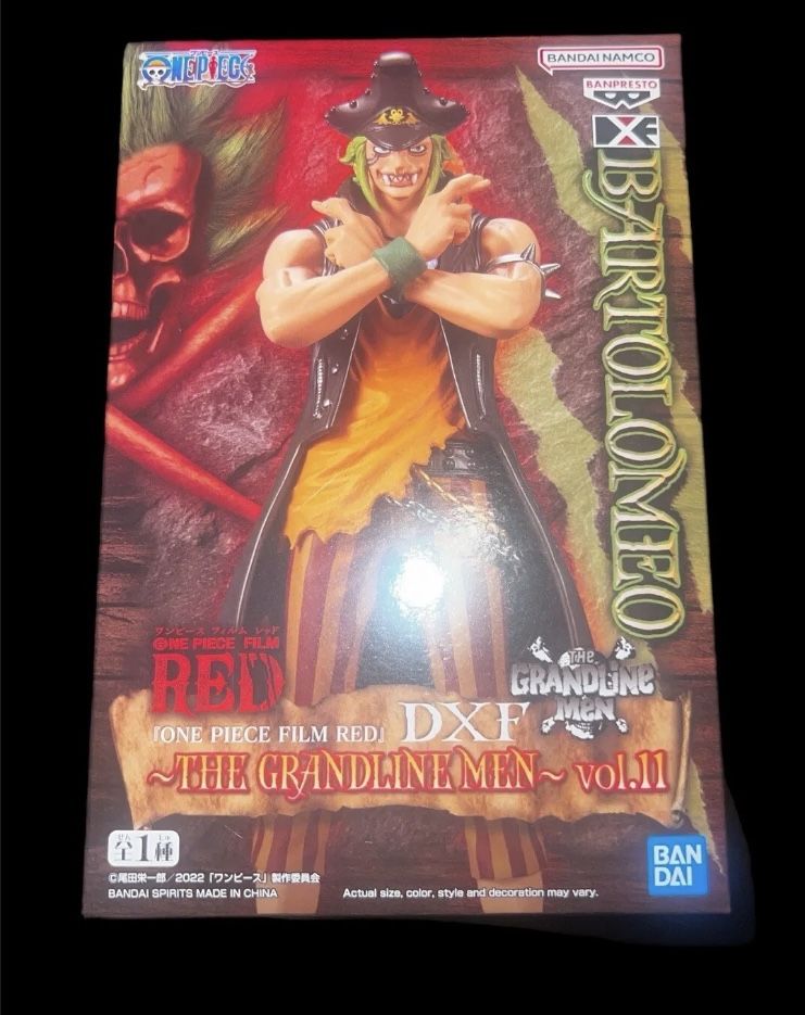 Bartolomeo Figure Vol. 11 One Piece Statue Film Red DXF Grandline Men Banpresto