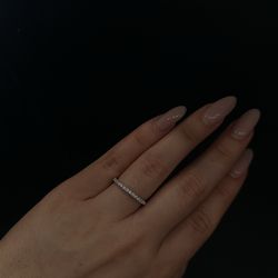 Lab diamond engagement ring