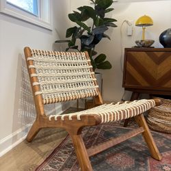  Girona Crochet Woven Outdoor Accent Chair 