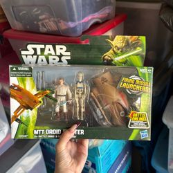 2013 Star Wars MTT DROID FIGHTER Battle Droid & Obi-Wan Kenobi NEW