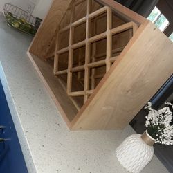 Oak Wood Winer Rack