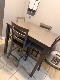 Grey dining table
