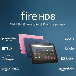 Amazon Fire HD 8 tablet (Blk)