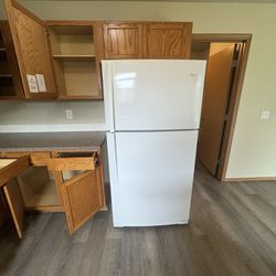 White Refrigerator/dishwasher And Microwave - Clean And All In Working Condition