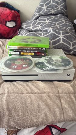 Xbox One S with Games and controller