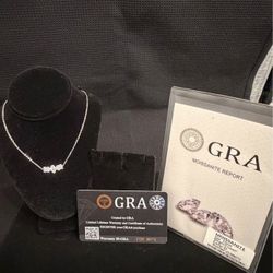 # 39- 925 Sterling Silver 1 Carat Moissanite Flower Pendant Necklace - 18-20"