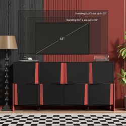 Sideboard Buffet Cabinet, 68.5'' Large Modern Credenza, Storage Cabinet for Living Room Entryway