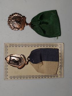 TWO OLD MUSIC BAND MEDALS 1954'56