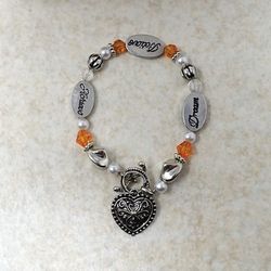 DREAM BELIEVE ACHIEVE Heart Bracelet & Gift Box NEW