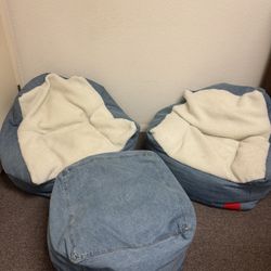 Target x Levi’s Denim Bean Bag Chairs – 3 Piece Set