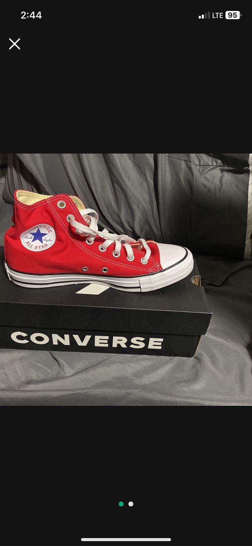 Red High Top Converse