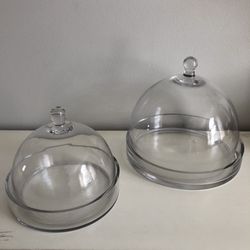 Glass Cloche Bell Jar with Glass Plate