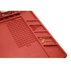 Weller Soldering Mat Silicone Heat Resistant Work Station Pad Magnetic Red