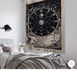 New Tarot Star Tapestry, Wall Hanging 59 × 59 inch