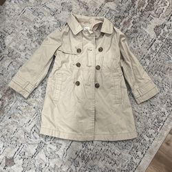 Size 4 Baby Gap Girls Trench Coat 
