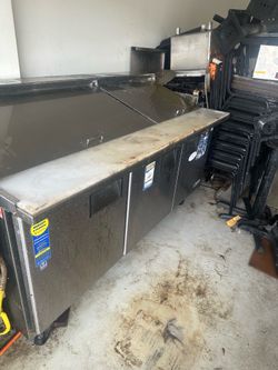 Prep restaurant three door refrigerator