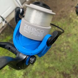 Zebco Salt Fisher Reel & Pole