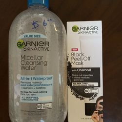 Garnier Miccelar Cleansing Water And Black Mask