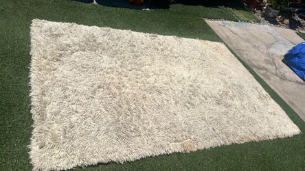 Area rug shag 63” x 98”
