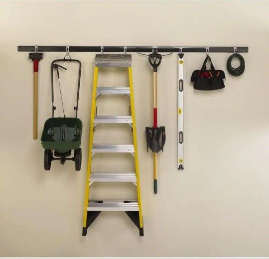 Fasttrack 48 in. Hang Rail, Wall Mounted Storage and Organization System Rail for Home/Garage