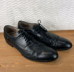 Joseph Abboud Mens Shoes Bowie Brogue Wingtip Oxford Dress Shoe 500360 Sz 13
