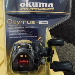 OKUMA CAYMUS C-266W BAITCASTER RH  NEW