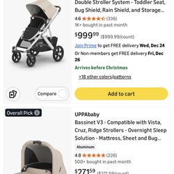 Uppa Baby Vista Stroller w/bassinet 