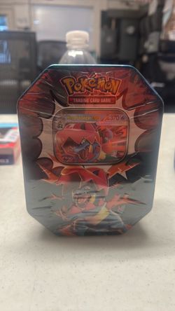 Pokémon TCG Mega Feraligatr EX Tin